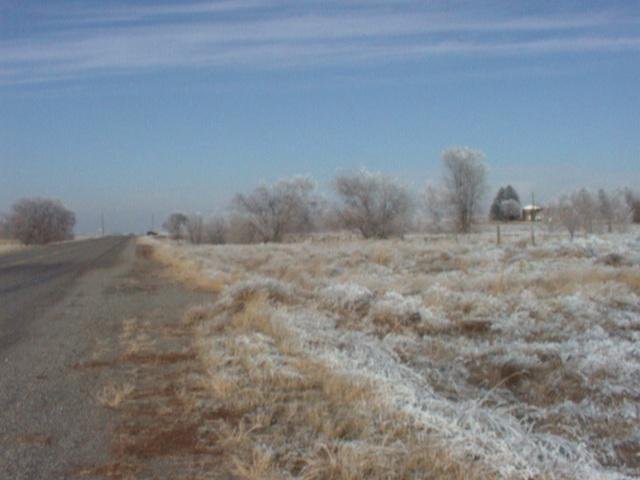 Looking west from the SE corner on the frontage road 31 Dec '99